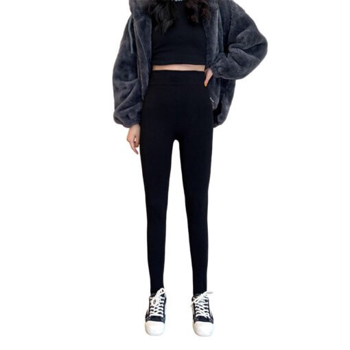 Bottoming Women's Outer Wear Plus Velvet Pencil Pants Students - Image 4