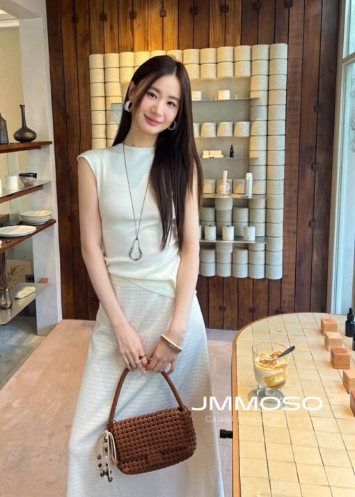 Vapetix One size fits all-One size fits all  2025 Early Spring New Korean Style Design Sense Chic Hollow Sleeveless Sweater Niche Pure Desire Sl - 图片 2