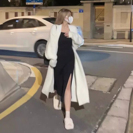 Soft Glutinous Knitted Cardigan Sweater For Women Autumn And Winter New Loose - Image 2