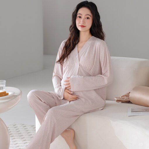 Vapetix M-XXL  2025 Summer New 7030 Modal Colored Cotton Thread with Chest Pad Long Sleeve Trousers Moon Clothes P - Image 2