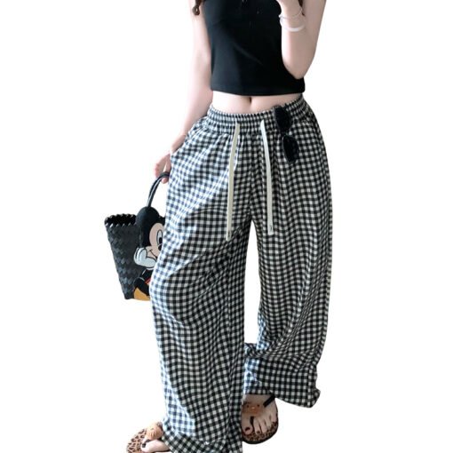 Vapetix M-XXL  Cute Cartoon Pajama Pants Women's Spring and Autumn Clouds Cotton Yarn All-match Walking Pants Summ - Image 3