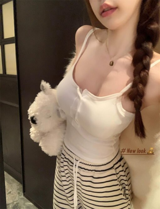 Vapetix One size fits all-One size fits all  Women's Early Spring Slim-fit Short Base Top - 图片 3