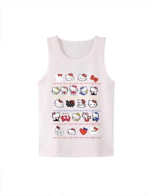 Vapetix M-3XL  (Official Figure 200g Pure Cotton) Summer plus size Loose Mid-length dress chubby girl Vest T-shirt - 图片 2