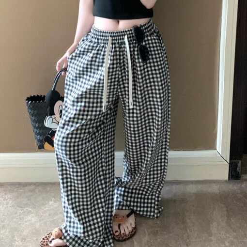 Vapetix M-XXL  Cute Cartoon Pajama Pants Women's Spring and Autumn Clouds Cotton Yarn All-match Walking Pants Summ - Image 5