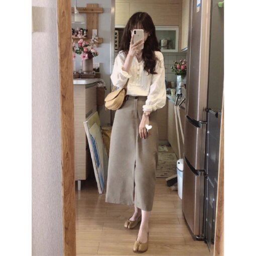 Unique Chic Long-sleeved Top For Women Korean Style Slimming Inner - Image 5