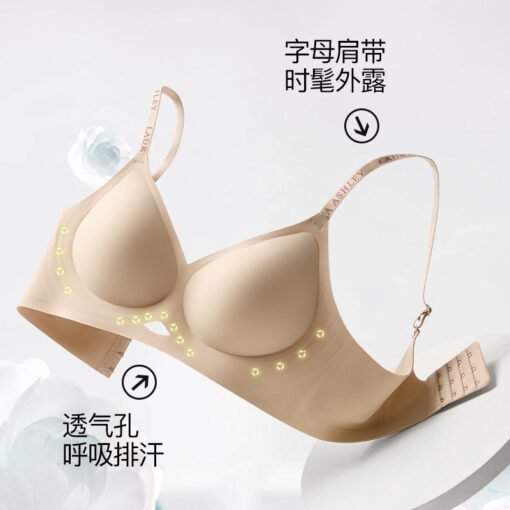 Vapetix M-2XL  Camellia fragrance jelly strip lifting anti-sagging no steel ring gathered bra underwear women's br
