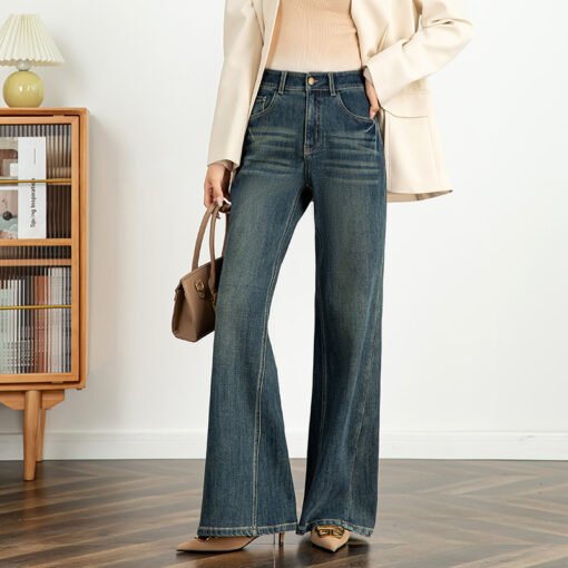 Women's Stretch Jeans High Waist Flared Pants - Image 3