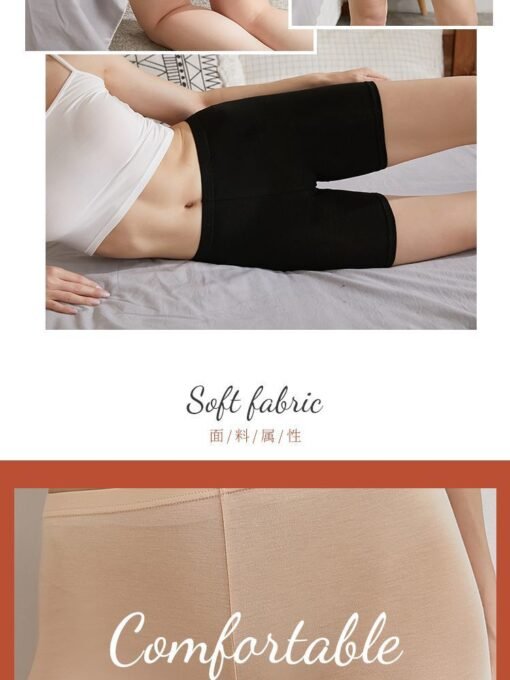 Vapetix S 70-90 pounds-2XL 160-180 pounds  Cotton Safety Pants Women's Summer Three-point Chubby Leggings plus size Boxer Insurance Shorts - Image 2