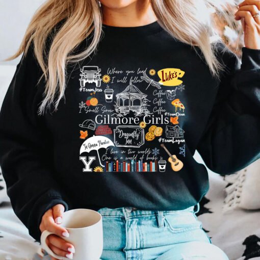 Gilmore Girls Sweatshirt Stars Hollow Shirt Dragonfly - Image 6