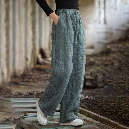 New Ramie Tie-dyed Quilted Pants - Image 2