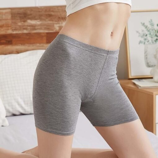 Vapetix S 70-90 pounds-2XL 160-180 pounds  Cotton Safety Pants Women's Summer Three-point Chubby Leggings plus size Boxer Insurance Shorts - Image 3