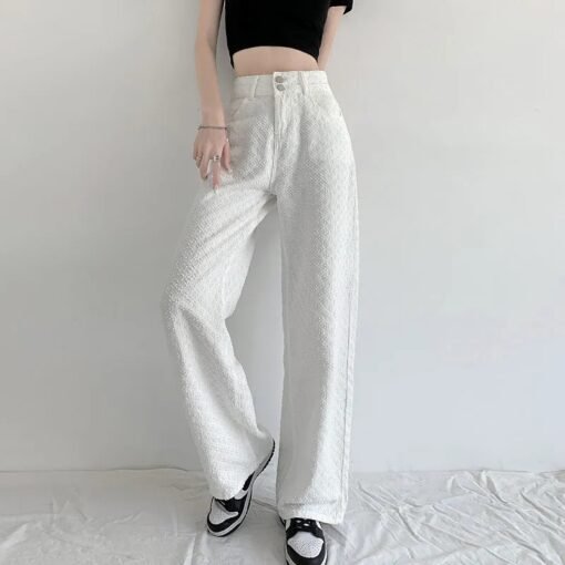Vapetix 26 [80-90 pounds]-34 [160-170 pounds]  New Wide Leg Jeans Women's 2025 Spring and Autumn plus size High Waist Casual Loose Wide Leg Straig - 图片 3