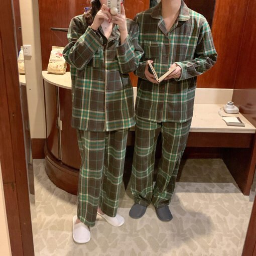 Vapetix S-XXL  South Korea Ins Women's Autumn and Winter New Korean Version Couple's Thickened Plaid Loose Two-Wea - Image 3