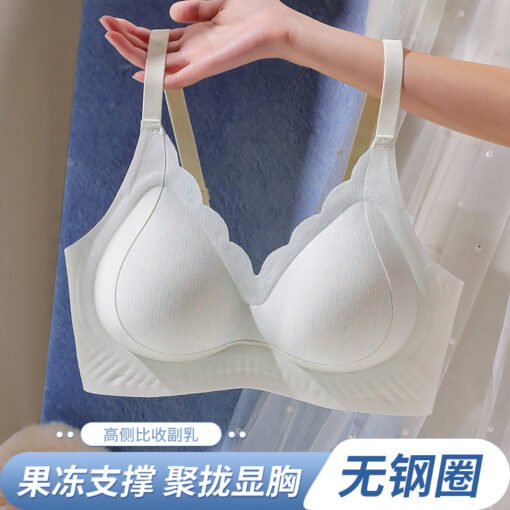 Vapetix M code (recommended 32/34ABC)-XXL code (recommended 40/90ABC)  Traceless Landing Naked Sense Underwear Fixed Cup Small Chest Push-up Anti-sagging Non-rimless Para - 图片 5