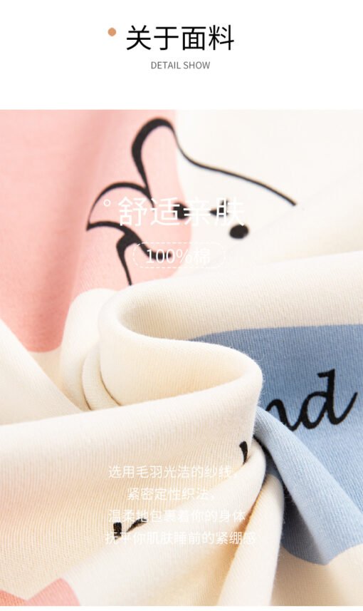 Vapetix M-XXL  Summer pajamas women sweet cute short sleeve shorts cotton suit women summer little ladies plus siz - 图片 5
