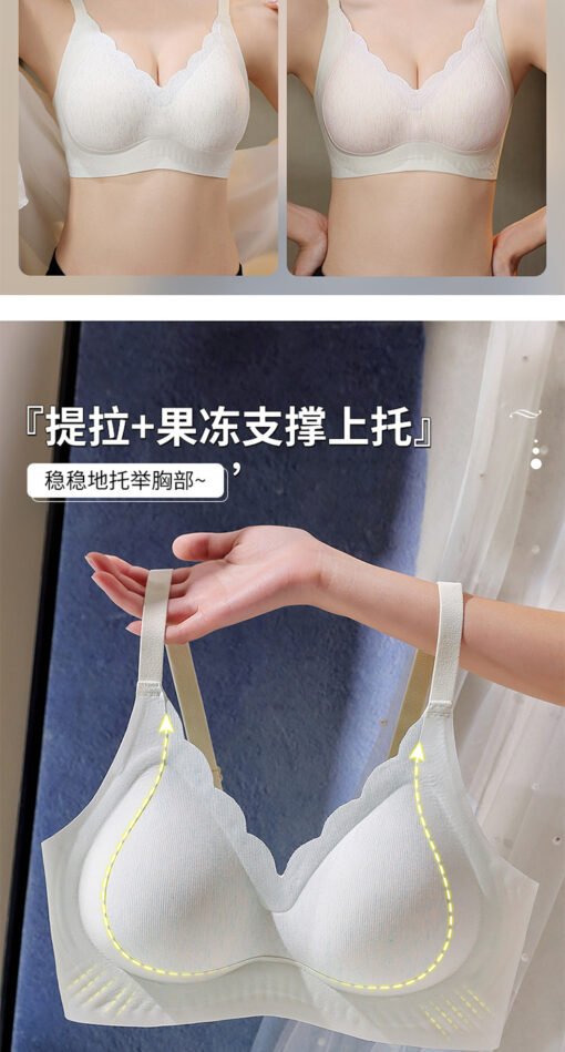 Vapetix M code (recommended 32/34ABC)-XXL code (recommended 40/90ABC)  Traceless Landing Naked Sense Underwear Fixed Cup Small Chest Push-up Anti-sagging Non-rimless Para - 图片 7