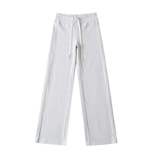 Vapetix S-L  American Style Spice Girl Knitted Dipped Straight Wide Leg Pants Women's Spring and Autumn Low Wais - 图片 5