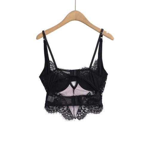 Vapetix S-L  American Style Spice Girl Sexy Eyelash Lace Small Camisole Women's Summer Pure Wearing Outer Wear S - 图片 6