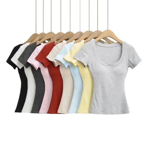 Vapetix S-L  Cartoon Exterior Exterior Expanded Shoulder T-shirt Summer Vest Women's European and American-style - 图片 6