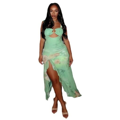 Vapetix S-L  European and American Style Ins Foreign Trade Women's Fashion dress Sexy Strap Wrap Chest Sleeveles - Image 2