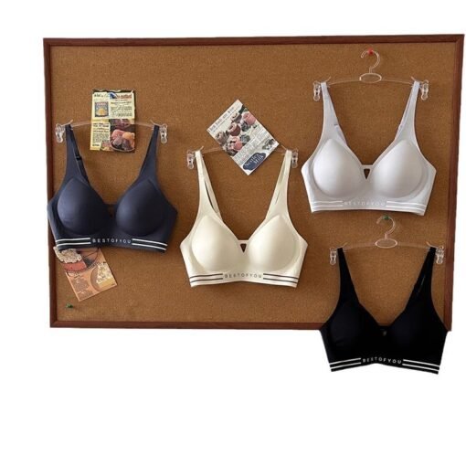 Vapetix M weighs 90-105 pounds-2XL weight 135-150 pounds  Jelly Soft Support 6699 Letter Sports bra Liquid Gather Underwear Women's Traceless Anti-sagging Br - 图片 8