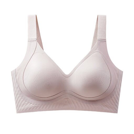 Vapetix M [32/70, 34/75ABC under 105 pounds]-XXL [135-160 pounds 40/90ABC]  Traceless Soft Support Fixed Cup Comfortable Lace-up Anti-sagging No-steel Ring Underwear Back-up S - 图片 5