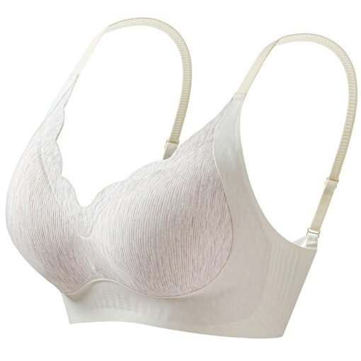 Vapetix M code (recommended 32/34ABC)-XXL code (recommended 40/90ABC)  Traceless Landing Naked Sense Underwear Fixed Cup Small Chest Push-up Anti-sagging Non-rimless Para - 图片 8