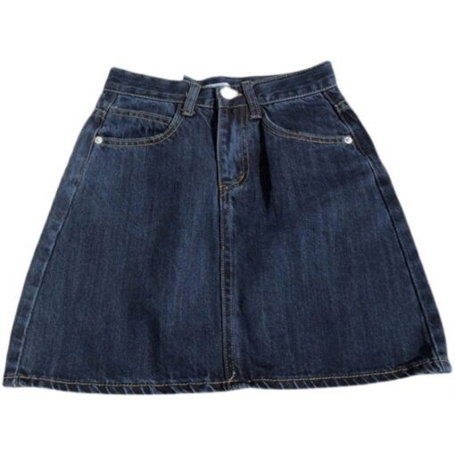 Small Denim Skirt Women's Summer Dark Blue - Image 5