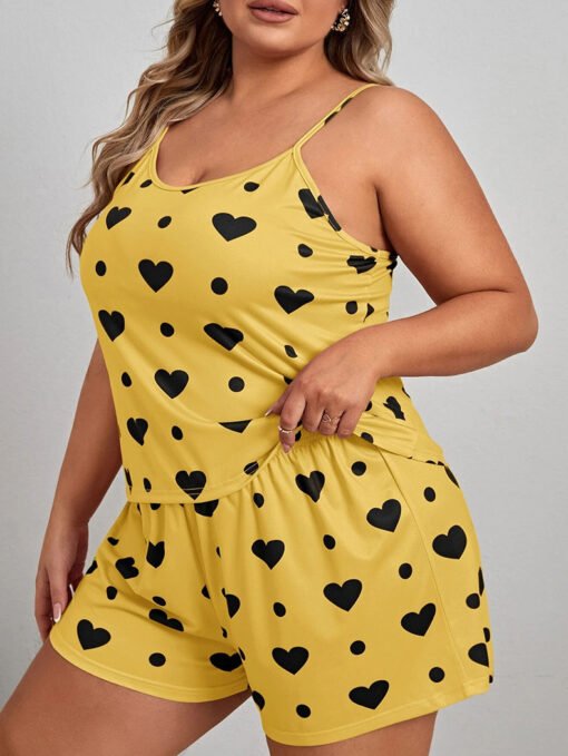 Vapetix 1XL-5XL  European and American Cross-border temu plus size Sexy Sling Sling suit Enlarge Fat Woman Pajamas W - 图片 6