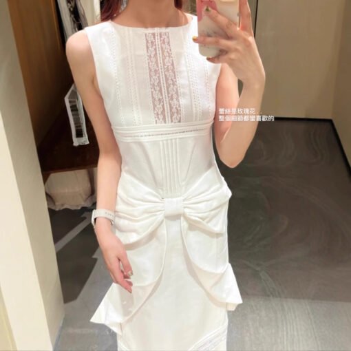Vapetix S-L  Yu Shuxin with ju good-looking dress 2025 new sweet high-end design bow strap dress - 图片 7