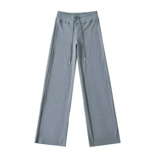 Vapetix S-L  American Style Spice Girl Knitted Dipped Straight Wide Leg Pants Women's Spring and Autumn Low Wais - 图片 8