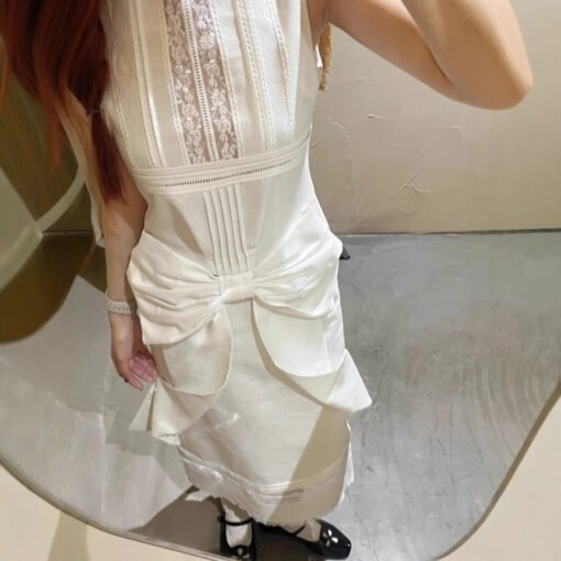 Vapetix S-L  Yu Shuxin with ju good-looking dress 2025 new sweet high-end design bow strap dress - 图片 8