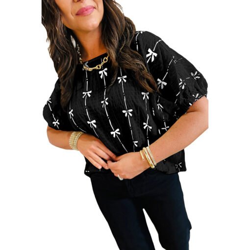 Summer New Pullover Round Neck Short Sleeve Top For Women - 图片 7