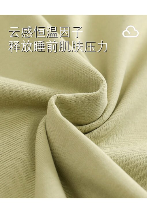 Vapetix M-XXXL  One-piece Pajamas with Chest Pad Women's Summer Cotton Short-sleeved Trousers Korean Style Cute Cas - 图片 9