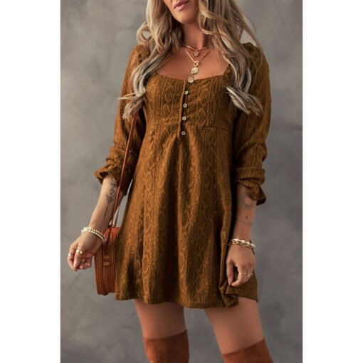 Fashion Loose Ruffled Sleeves Dress Women - Image 2
