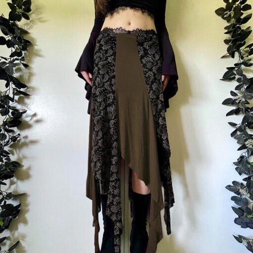 Vapetix S-L  American Style Retro Floral Skirt European and American Ins Style Mori Style Travel Vacation Elegan - Image 9
