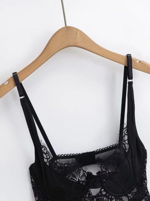 Vapetix S-L  American Style Spice Girl Sexy Eyelash Lace Small Camisole Women's Summer Pure Wearing Outer Wear S - 图片 9