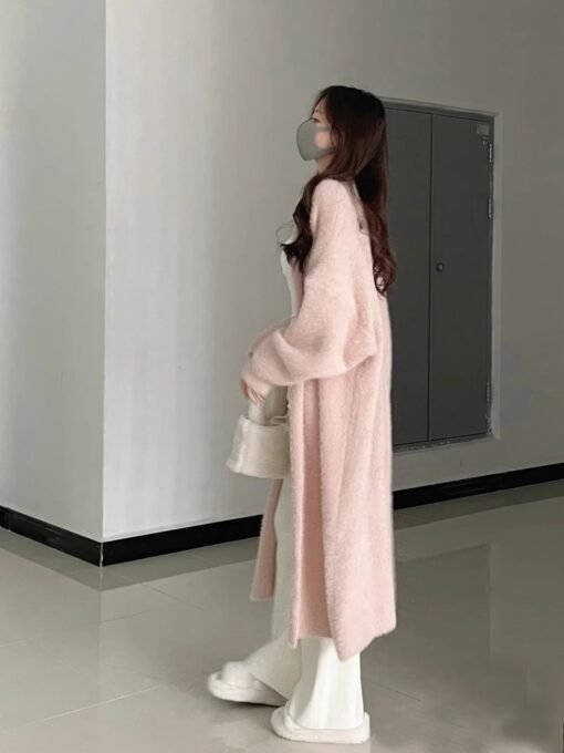 Soft Glutinous Knitted Cardigan Sweater For Women Autumn And Winter New Loose - Image 5