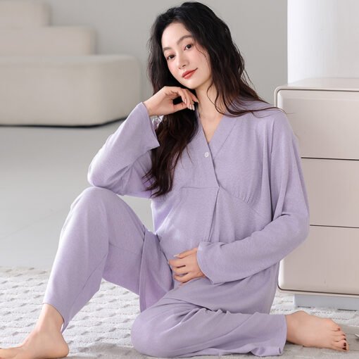 Vapetix M-XXL  2025 Summer New 7030 Modal Colored Cotton Thread with Chest Pad Long Sleeve Trousers Moon Clothes P - Image 4