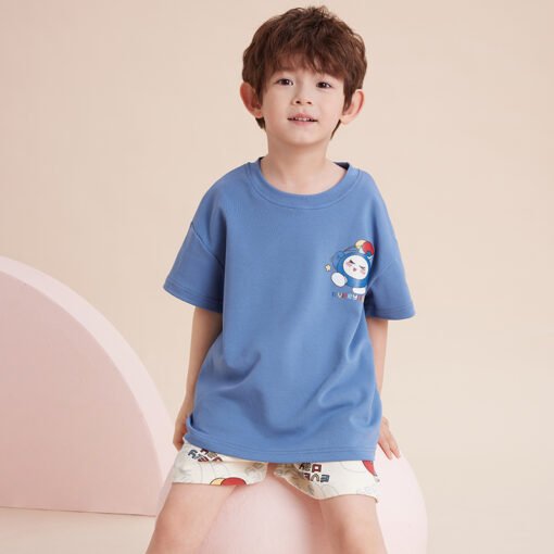 Vapetix 10 yards-L  Size 10-L Size Cotton Children's Pajamas Summer Short-sleeved Shorts Pullover Cartoon Home Clothes - 图片 4