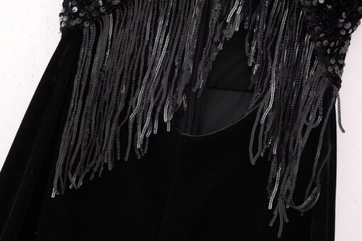 New Halter Backless Tassel Beads Decoration Jumpsuit - Image 9