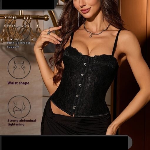 New Belly Contracting Corset Sexy Lace Breathable - Image 2