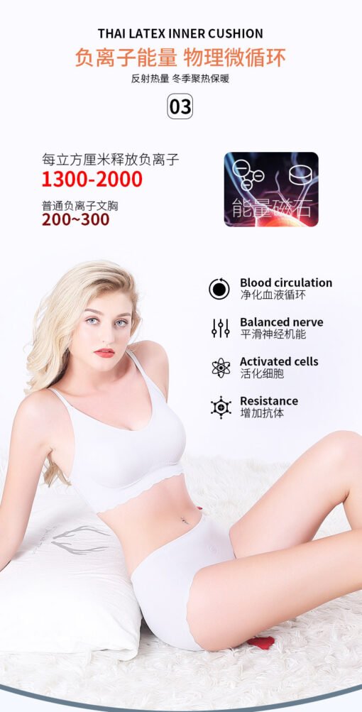 Vapetix S=70 yards-XXL=90 yards  Kissy bra platinum underwear women such as seamless rims sports lace bra suit kiss manufacturers - Image 4