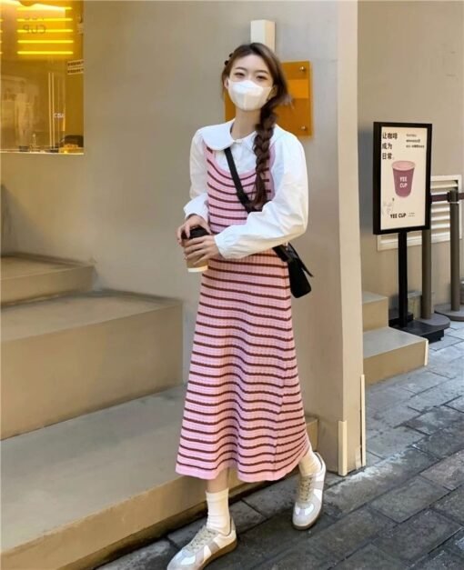 Vapetix One size fits all-One size fits all  Sling dress Yamamoto Skirt Wrap Hip Thai Tea Tea Gas 2025 Summer Skirt Fairy Super Fairy Mori