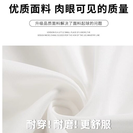 Vapetix S-L  [Original Practice] Retro Stitching Twill White Lace Skirt Women's Summer Loose Waist Slim Mesh A- - Kuva 4