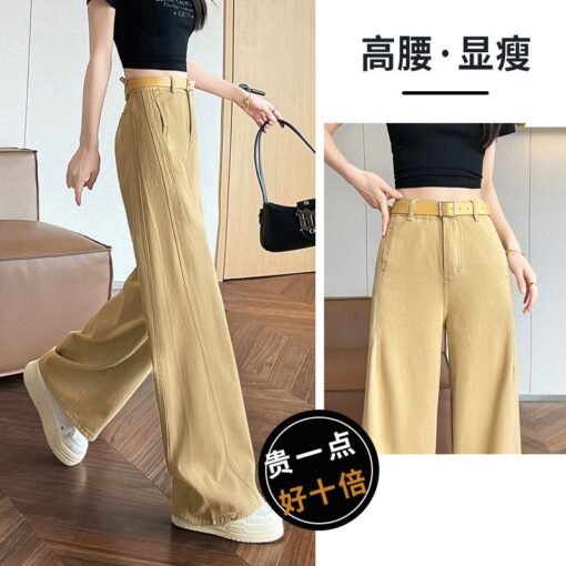 Vapetix XS-2XL  Real shot of 2025 spring and summer Korean version of slim, loose, versatile straight and draped fl – Bild 3
