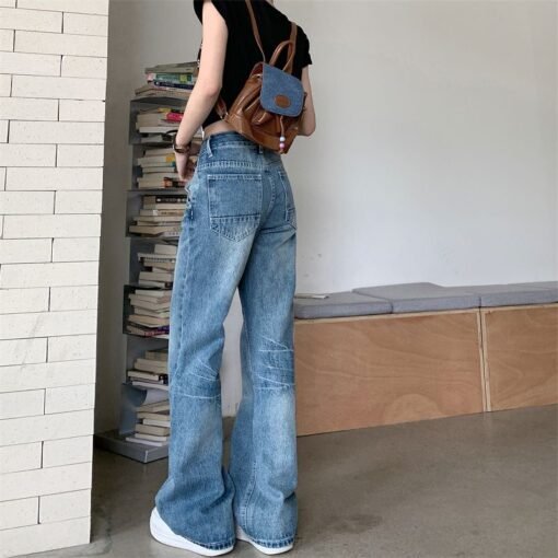 Vapetix XS-XL  Real shot of 2025 spring and summer fashion trend casual pants for women high waist drooping wide-l - Billede 3