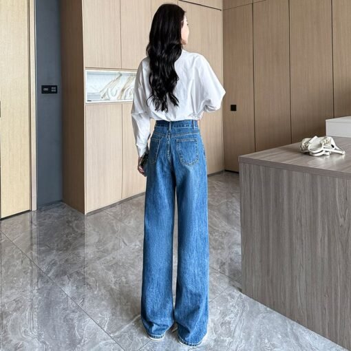 Vapetix XS-2XL  Real shot of 2025 spring and summer fashion trend casual pants for women high waist drooping wide-l – Bild 4
