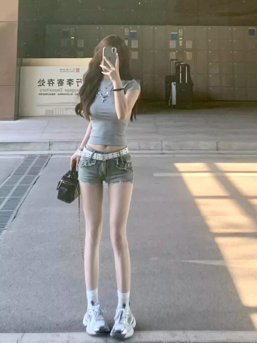 Vapetix S-XL  High-quality pure cotton 220g 40 pieces smooth wool 92 cotton 8 spandex slim waist pull-up short-sl - Obrázek 3