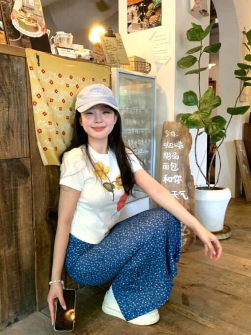 Vapetix S-2XL  High-quality pure cotton 220g 40 pieces of wool + elastic printing with slim waist-tight short-slee - Pilt 4